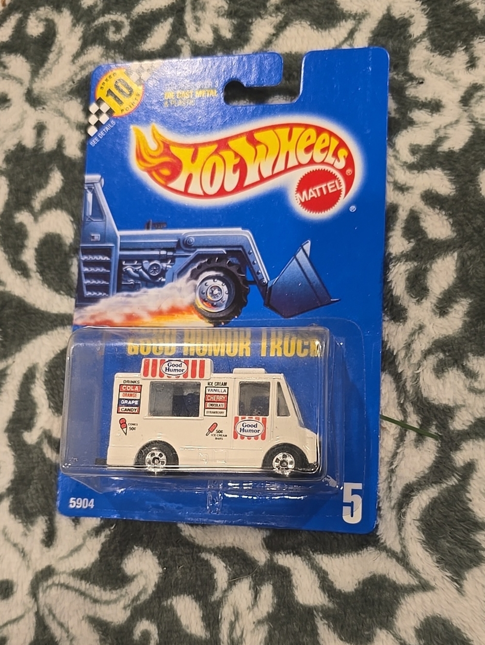 Mattel Hot Wheels Good Humor Ice Cream Truck - White with Red Accents 1990